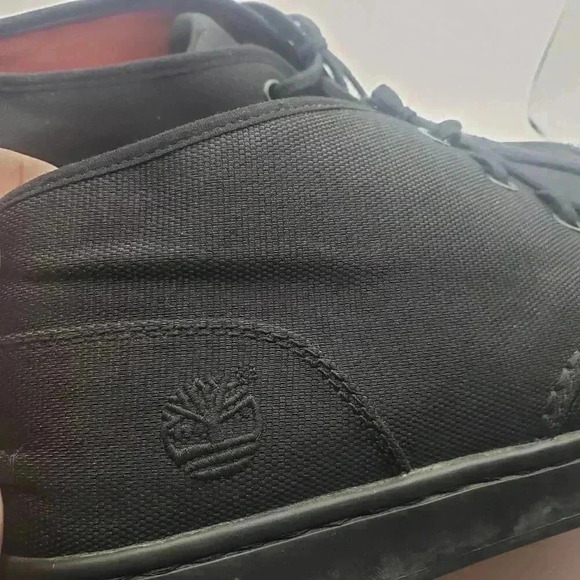 Timberland Black Fabric Chukka Boots Men's US 10.5 Mesh Lace Up Casual shoes - Picture 6 of 7